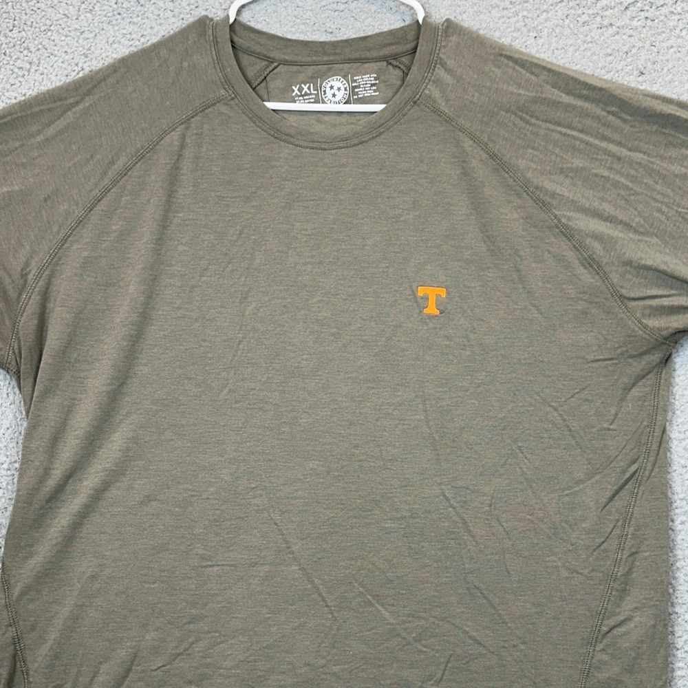 Tennessee Volunteers T-Shirt Mens 2XL Olive Green Volunteer Traditions Tee EUC